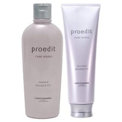 Lebel ProEdit Bounce Fit Shampoo 300mL & Treatment 250mL Set Free Shipping