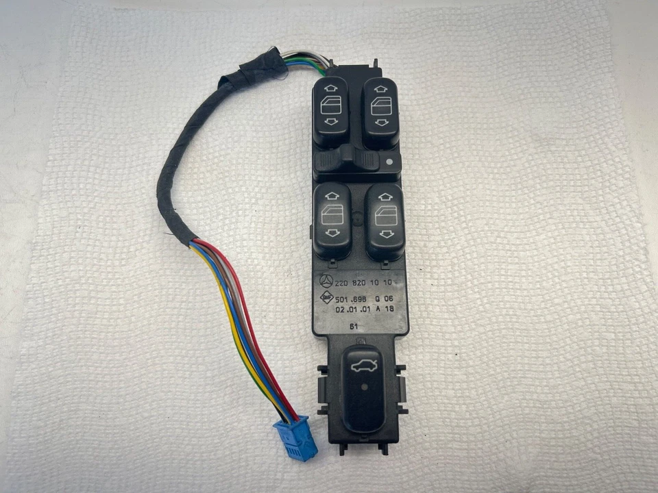 OEM MASTER WINDOW SWITCH 2000 2001 2002 Mercedes Benz S CLASS 2208201010 - image 2 of 4