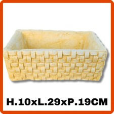 Vaso in cemento pietra fioriera da giardino esterno interno per piante fiori H10