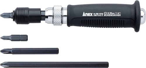 ANEX Japan Mini Impact Driver AC Power Source Bit 4 Pcs No.1903-S - Picture 2 of 4