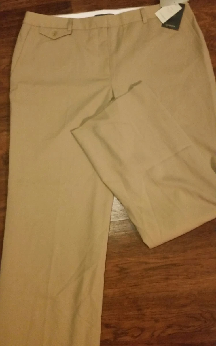 NWT Liz Claiborne size 16 dress pants sloane khaki colored eBay