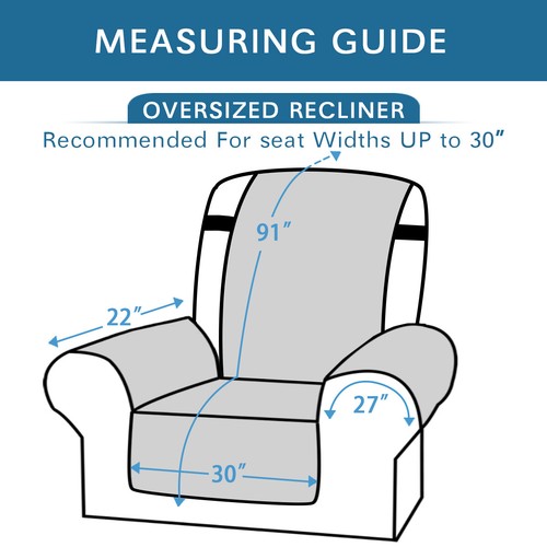 Quilted Armchair Recliner Chair Cover Couch Slipcover Mat For Pet 1/2/3 Seater - Picture 38 of 119