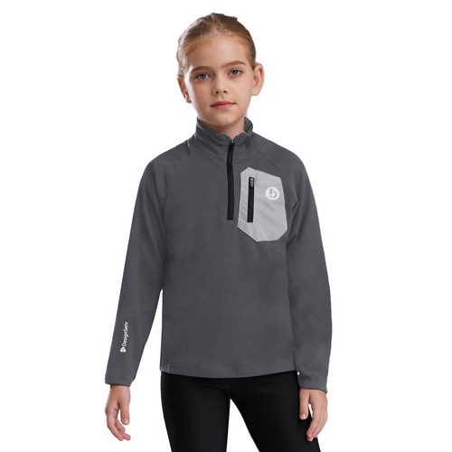Unisex Kids Sweatshirt Fleece Coat Thermal Jacket Girls Outerwear Running Boys - Picture 27 of 36