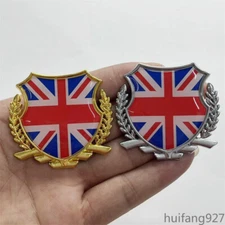 Metal Car Truck Body Side Door Rear Trunk Badge 3D UK Flag Emblem Decal Sticker