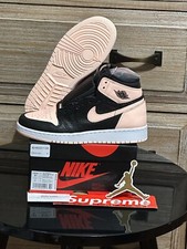 DS New Air Jordan 1 Retro High Black Crimson Tint GS Sz-5.5Y 575441 081 W/Rec.