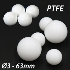 Ø3mm-63mm Białe kulki PTFE PTFE PTFE Kula Pompy membranowe Kulki uszczelniające Kulki zaworowe