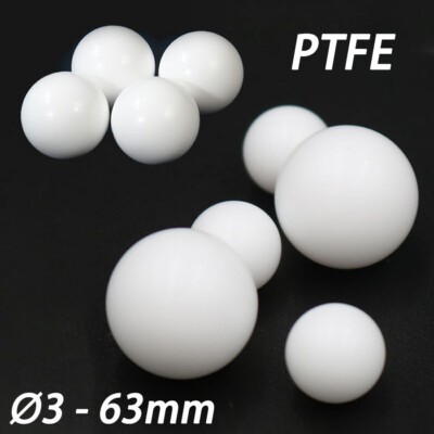 Ø3mm-63mm Weiß PTFE Kugeln PTFE Ball Membranpumpen Dichtungskugeln Ventilkugeln