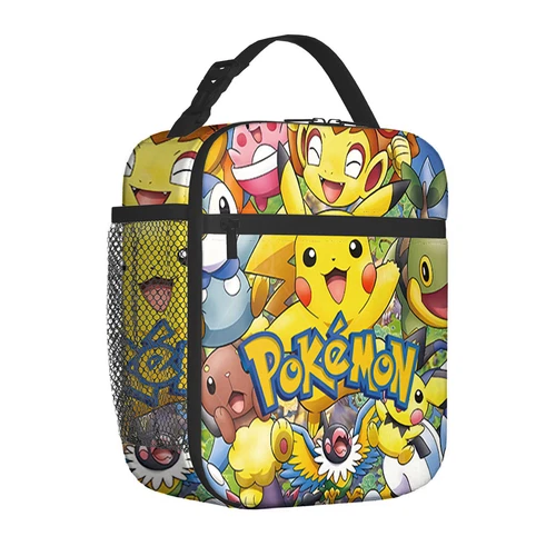 Pikachu Pokemon Insulated Lunch Bag School Picnic Snack Lunchbox Travel Box Gift - Picture 21 of 69