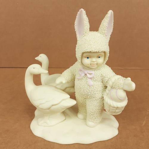 Vtg Department 56 Snowbunnies Goosey Gander Retired Figurine Easter No Box - Picture 3 of 17