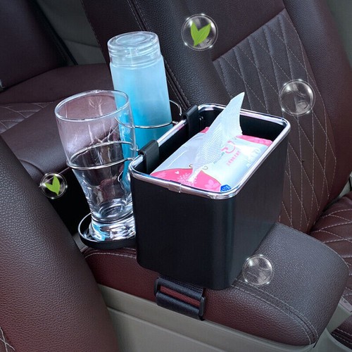 Car Armrest Storage Tissue Box Drawer Holders Water Cup Multifunctional Box AU - Picture 5 of 16