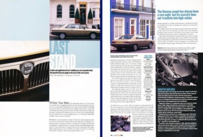 Lancia Gamma Coupe Review Report Print Car Article K74