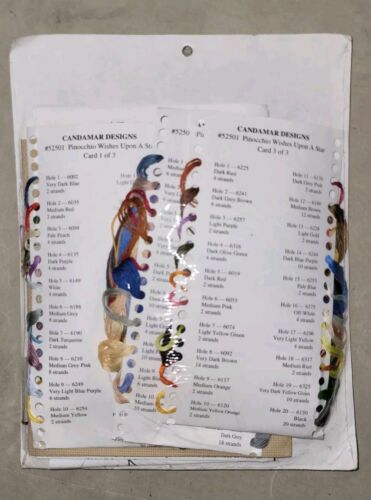 Thomas Kinkade Disney Pinocchio Wishes Upon A Star Counted Cross Stitch Kit - Picture 3 of 6