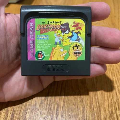 The Simpsons Bartman Meets Radioactive Man for Sega Game Gear