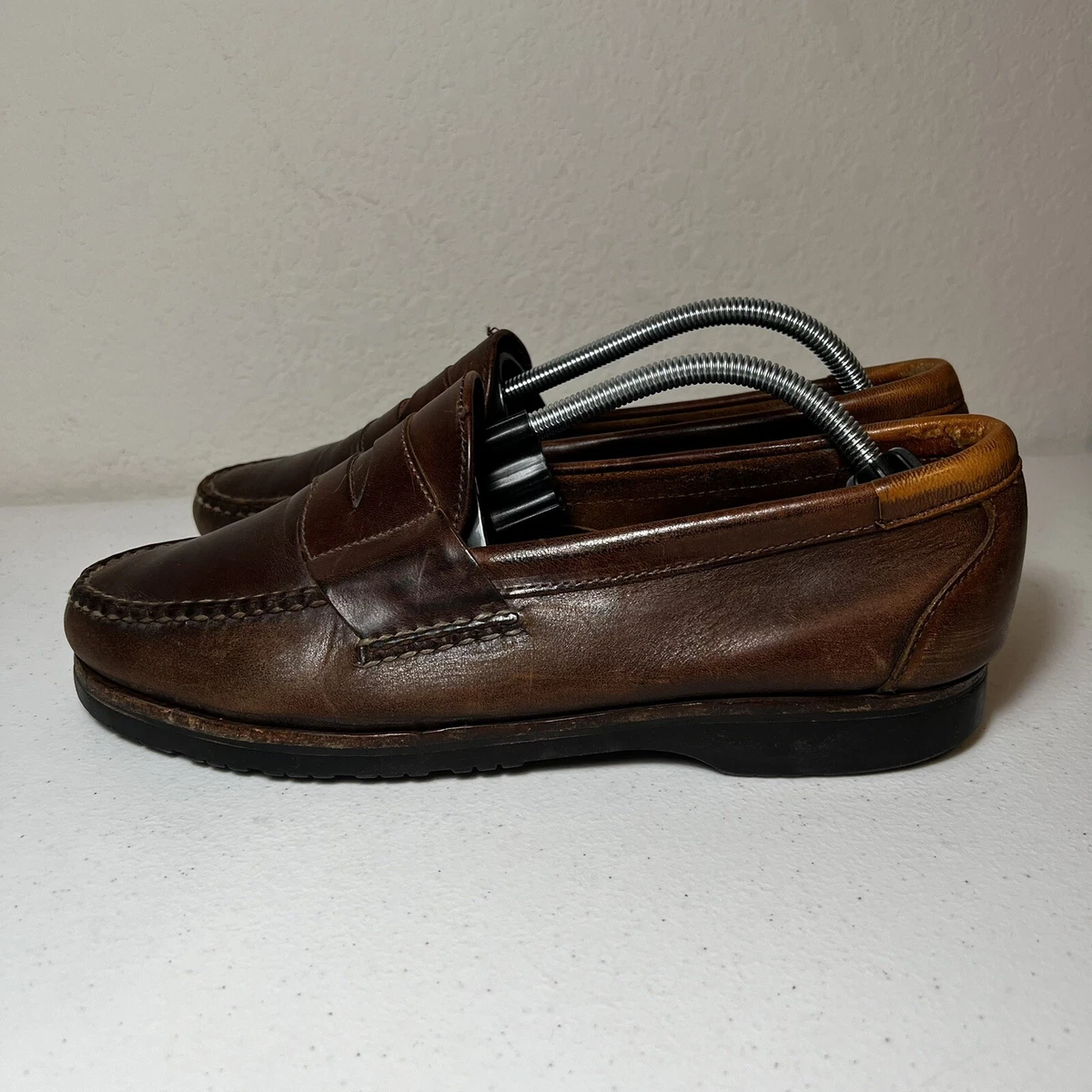 Allen Edmonds Cody Brown Leather Tassel Loafer Made in USA Men Size 11.5A Narrow Mens Vintage Loafer Size 11 - Etsy main image 3