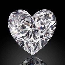3.01 Ct Lab-Grown CVD Diamond Heart Shape D VVS1 Clarity EGL Loose Gemstone 4OUV