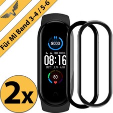 2X 3D Schutzfolie für Xiaomi Mi Band 4 / 5 / 6 Panzerfolie Display Full Curved 