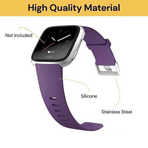 Fitbit Versa Watch Band Sport Wristband Silicone Strap Bracelet For Replacement - Picture 6 of 18