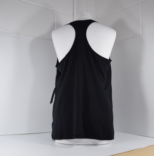 Nike Black Dri-FIT Women's Vest Gym Tank Top Slim Fit (Plus Size) UK SIZE 30-32 - Picture 2 of 3