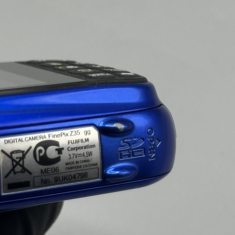 Fujifilm Digital Camera FinePix Z35 10.0MP Blue 4GB Memory Card Tested