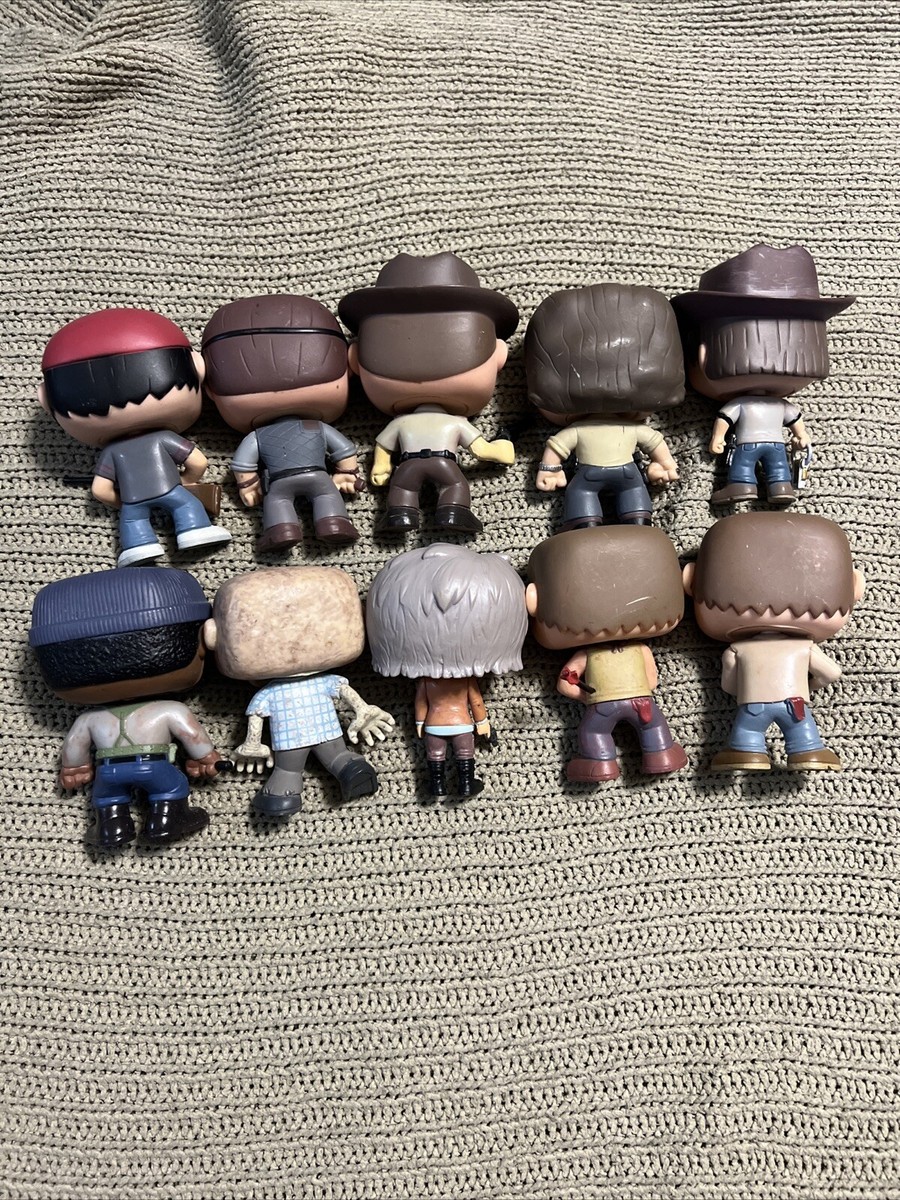 Funko Pop! The Walking Dead 10 LOT NO BOX. Glenn Rick Carl