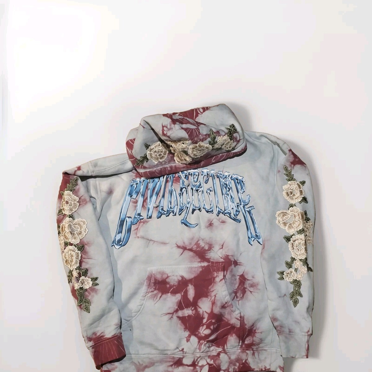 トップス Civil regime rose hoodie Civil Regime Embroidered Roses Hood NWOT | eBay