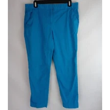 Derek Lam For Design Nation Women's Atlantic Blue Pants Size 12 Inseam 25"