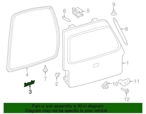 NEW OEM Ford 04-17 F-150 Liftgate Door Shell Drain Plug Cover 2L1Z-78240A52-AA - Bild 4 von 4