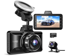AZDOME M01 Pro Dual Dash Cam Front and Rear 1080p HD Night Vision G-Sensor