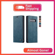 Samsung Galaxy S10 Wallet Case, Magnetic Stand Leather Flip Protective Case with