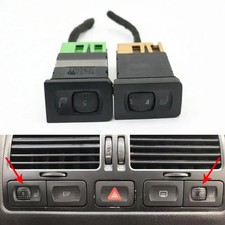 Par de botones de interruptor de control térmico de asiento con cable para VW Jetta Golf GTI Bora R32