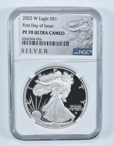 2022-W American Silver Eagle FDOI PF70 UCAM NGC Silver Label *3949