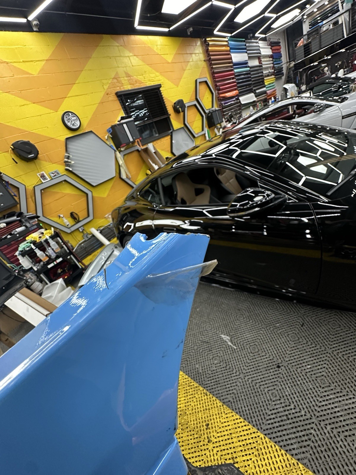 OEM original Lamborghini Aventador Svj front bumper small crack on the corner