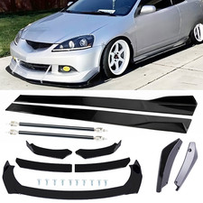 For Acura Rsx Dc5 02-06 Front Bumper Spoiler Splitter Glossy Black Body Kit