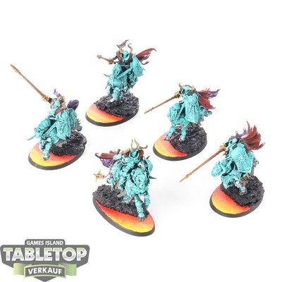 Slaves to Darkness - 5 Chaos Knights - bemalt