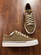 Keds KICK DUO Tenis Zapatos Perfectos Para Verano En Buck Marrón/Dorado Talla 8