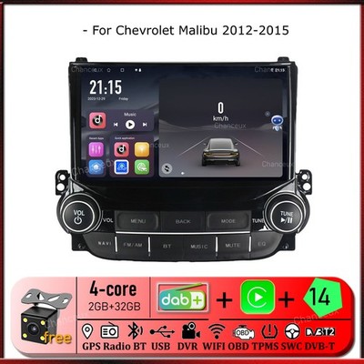 9''Android 14 Carplay Autoradio GPS SATNavi Stereo DAB For Chevrolet Malibu 12-15