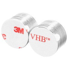 3/4 x 1/32 Inch Neodymium Rare Earth Disc Magnets N52 with Adhesive (32 Pack)
