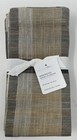 Pottery Barn Montecito Plaid Napkin Set Of 4_Gray/Natural_NWT_TL