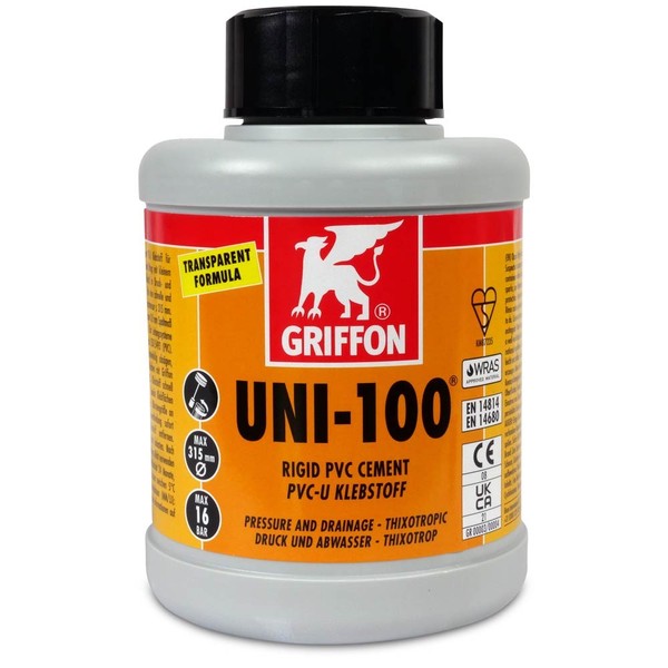 Griffon Kleber Uni 100 - 500 Ml - Pvc Kleber Pool Teich Schwimmbad SanitäR-image