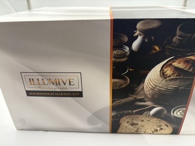Illumive Sourdough Starter Kit Banneton Baskets Jar Kitchen Scale Baking Tools