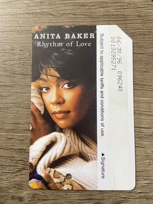  1995 Anita Baker- Rare Original First-Inaugural NYC MTA MetroCard Blue Design 