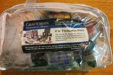 Graftobian Professional Makeup FX Trauma Pro Kit Over 50 Pieces W/New Series DVD
