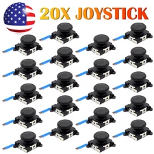 20X Thumbstick Joy-Con Joystick Stick For Nintendo Switch / Lite Joycon [Black]