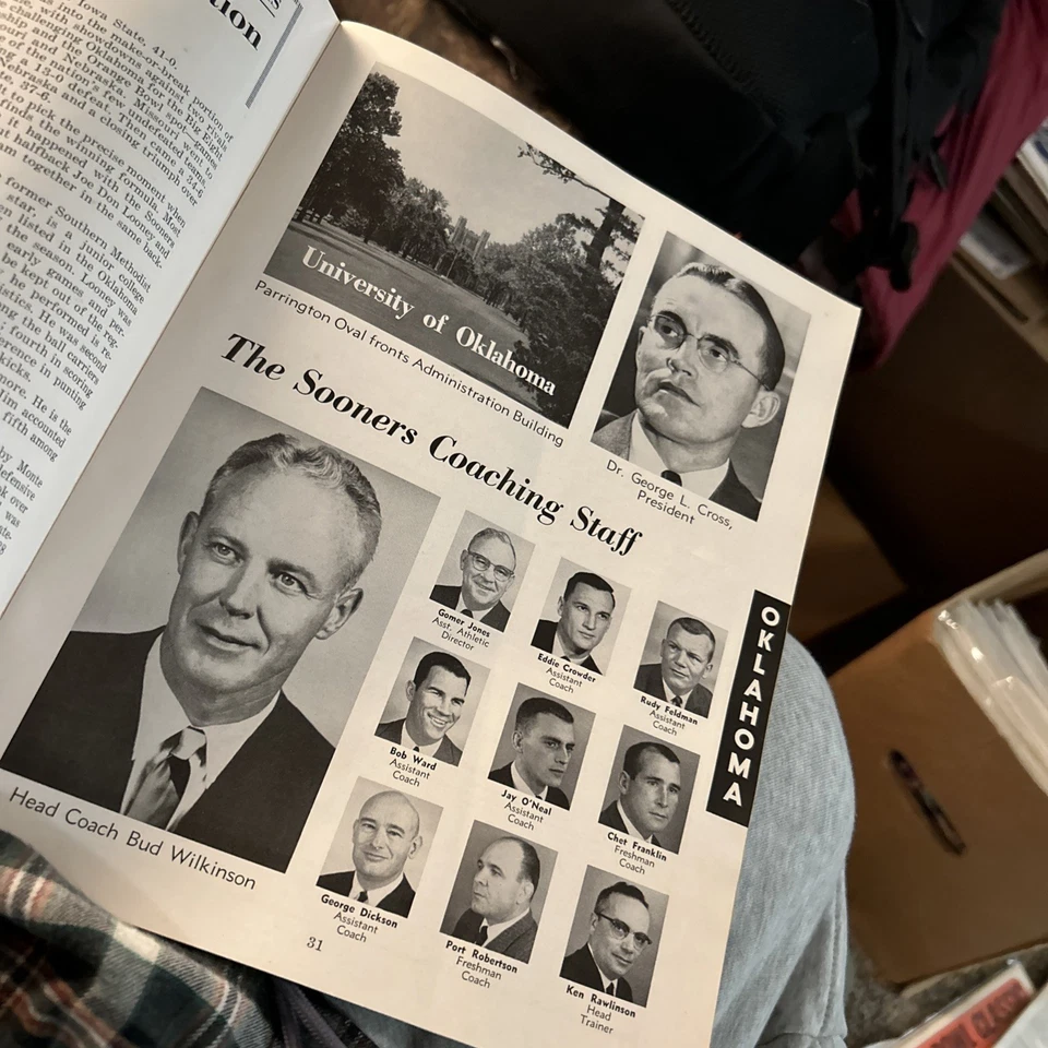 1963 Orange Bowl Alabama vs Oklahoma Football Program JOE NAMATH Lee Roy Jordan  - Image 2 of 4