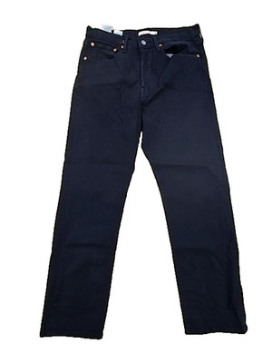 Levi's Premium Unisex Jeans schwarz Größe M 30x28 Button Fly