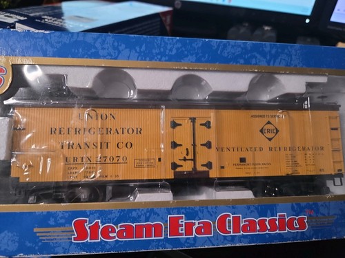 Coche refrigerador Atlas escala O 6701-6 2 rieles lado madera Erie #27070 nuevo en caja | Zustand: New