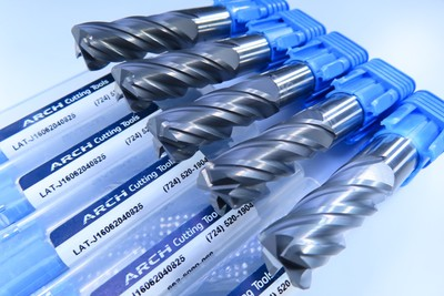 #ad LOT 5 PCS USA ARCH SOLID 4 FLUTE CARBIDE 1 2quot; END MILLS .060quot; RADIUS TOOLS $149.75