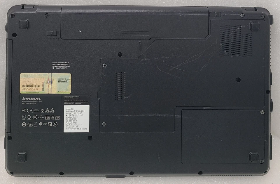 Portátil Lenovo G550 Intel Pentium Dual-Core 3 GB Ram SIN HD/OS Pantalla defectuosa (FL) Foto 4 de 4