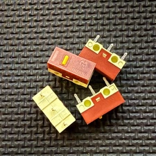 HUANO Silent Yellow Dot Linear Mute 20M Mouse Micro Switch (4 Pieces) US Stock