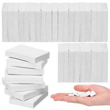 Chivertion 200 Pcs Miniatures White Books Blank Dollhouse Books 1: 12 Scale M...